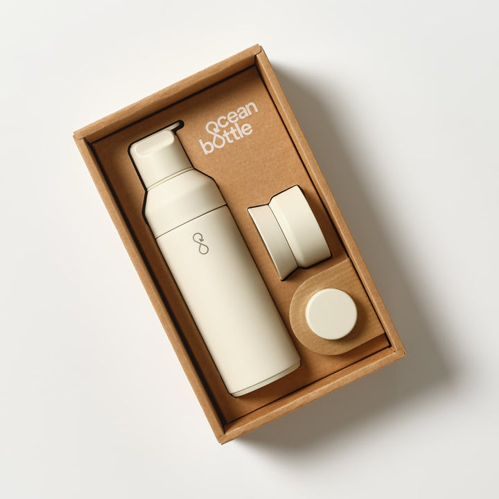 The 3 in 1 Ocean Bottle - Sand Stone (12oz)